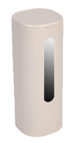 Effonek家庭用使い捨てカップホルダー カップピッカー パンチフリー紙コップ収納ラック (ベージュ(米色),シングル(?筒))
