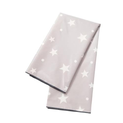 DYNWAVE High Chair Splash Floor Mat, Baby Weaning Mat, Baby Washable Spill Mat, Gray Star