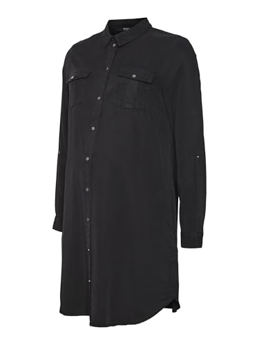 Taglio ampio VERO MODA Vmmsigga LS Short Dress Blck Ga Noos da Donna, Nero, L