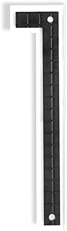 Rojwei 6 Inch Floating Black Large Modern House Numbers, Address Numbers for Houses, Clear Acrylic Metal Door Numbers can Make luminous Effect through DIY (ONE)