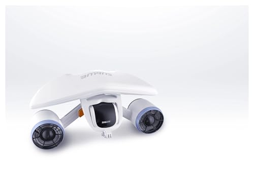Scooter Submarino, Patinete submarino eléctrico de 520 W, 5,4 km/h, doble propulsor, 40,6 m, equipo de buceo Whiteshark Mix for piscinas s.