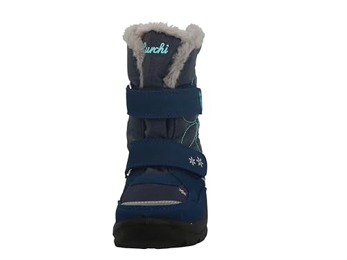 Boys Girls 63L1073007 Snow Boots, Navy Sky Blue, 26 EU Wide, Navy Sky Blue, 26 EU Weit3
