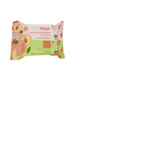 Lenço Demaquilante Peach Clean Dapop: Remove Maquiagem Efetivamente