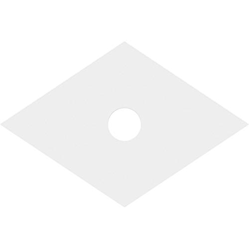 Image of Ekena Millwork CMP30X20DD-04000 Diamond Architectural Grade PVC Contemporary Urethane Ceiling Medallions 30 inchW x 20 inchH x 4 inchID x 10 1 /2 inchC x 1 inchP