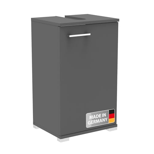Fackelmann Easy Waschbeckenunterschrank in Anthrazit – 40cm Breite, Flexibler Türanschlag, Modernes Design und praktischer Stauraum, inkl- Füße – Made in Germany Fackelmann Easy Waschbeckenunterschrank in Anthrazit – 40cm Breite, Flexibler Türanschlag, Modernes Design und praktischer Stauraum, inkl- Füße – Made in Germany