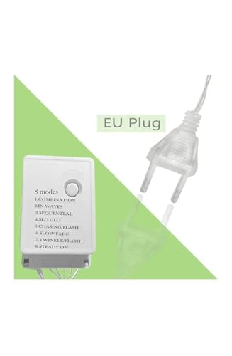 Image of Light 12 Swastik Om String 6+6 Swastik Om 138 LED Star Lights, Curtain String Lights for Bedroom with 8 Lighting Modes,Waterproof Window Lights Decorations, Garden Decorations Warm White