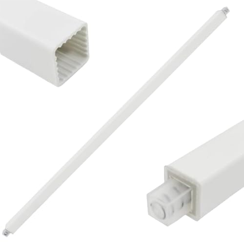 36 Inch Adjustable Towel Bar | White Plastic Towel Bar Replacement Rod for Ceramic Holder | Made to Be Cut to A Desired Length