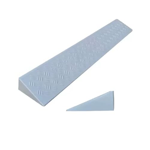 Rampa portátil de plástico antideslizante para umbral, con textura triangular, cortable a medida (gris, 5 cm) miniatura 1