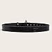 Ekoama Punk Charm Youth Belt Adjustable PU Leather Waistband Unisex Fashion Accessory for Casual Streetwear Outfits