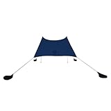 Neso Grande Portable Beach Tent Sun Shelter - Lightweight Beach Shade Canopy - Easy Setup for Family Outings - Patented Reinforced Corners - UPF 50+ Sun Protection - 7ft Tall, 9 x 9ft - Navy