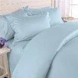Elegance Linen 1500 TC Egyptian Quality 3-piece Duvet Cover, Full/Queen, Aqua