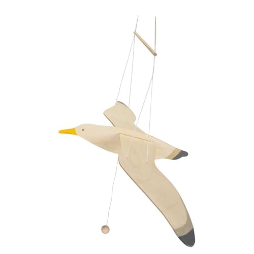 Ostheimer - 5520068 - Mobile Seagull, Wood, Handmade, 61 cm x 30 cm x 3 cm
