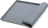 Erbine Silicone Waterproof Dog Food Mat, Higher Raised Edges Pet Feeding Mat to Prevent Water Spills