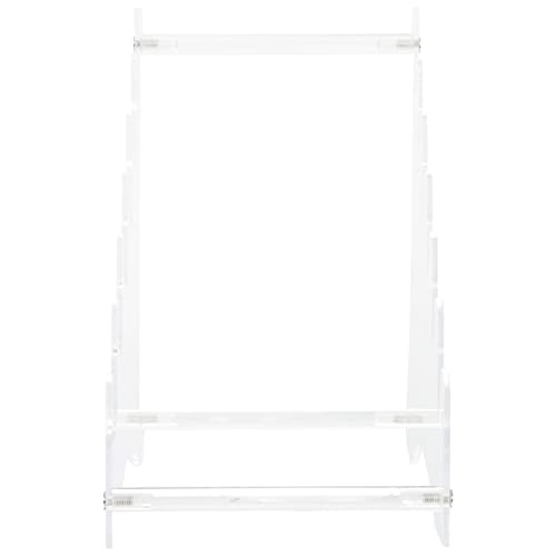 VINTORKY 1Set Transparent Acrylic Cutter Stand Removable Kitchen Cutter Storage Rack for Organization and Neatness Design with Rounded Corners for Kitchen Supplies