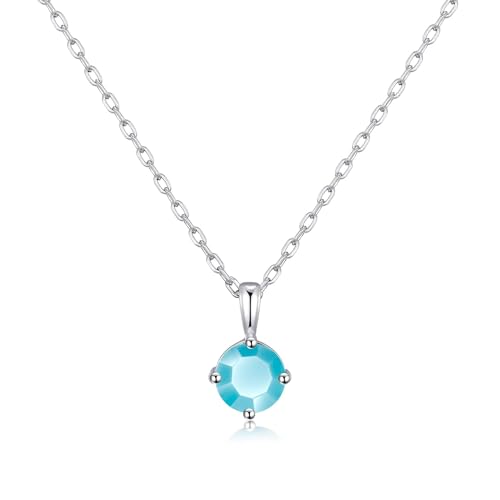 Collier turquoise en argent Philip Jones, le cadeau d'anniversaire parfait pour décembre