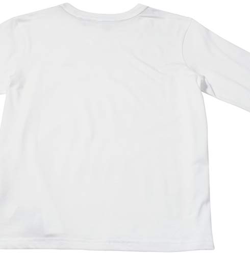Camiseta infantil decote careca em jérsei, Lacoste, Meninos, Branco, 6