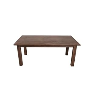 Rustic solid wood dining table maple priest table light coffee colored wooden kitchen table modern simple style farmhouse kitchen table suitable for kitchen or dining room tables  urban country home decor
