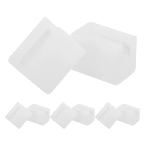 DECHOUS Protectores de Esquinas de Silicona para 8 Piezas Transparentes L y F Anticolisión para Tiradores de Cajones y Muebles Cobertura Segura para Bebés y Protección Infantil Hogar