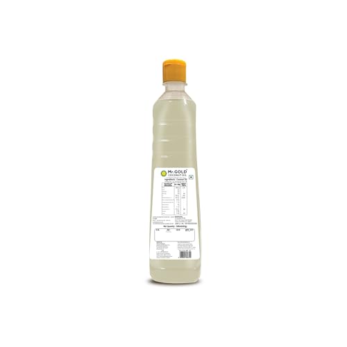 Image of Mr.Gold Coconut Oil Pet, 500 ML | Pure | Natural | No preservatives | No artifical fragrances | Coconut oil | pure aroma - Total 500ML