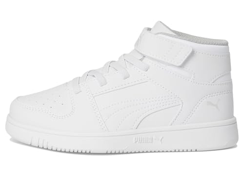 Image of PUMA Kids' Rebound Layup Mid Hook and Loop Sneakers