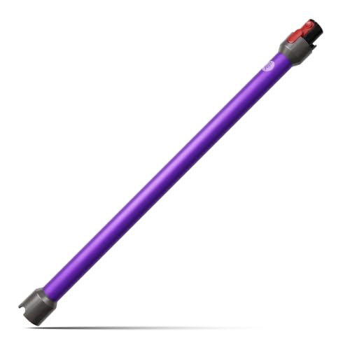 Asta Telescopica Rigida di Ricambio per Dyson V7/V8/V10/V11/V15 -UNIVERSALE- Tubo Aspirapolvere Prolunga Da 73cm + Sgancio Rapido in Lega di Alluminio, Viola