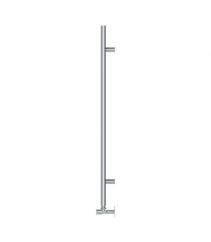 facula - Radiador Toallero DE Agua Gala Cromado 1150x500mm | (NO Eléctrico) | 3 Soportes+purgador | Conexiones 3x1/2