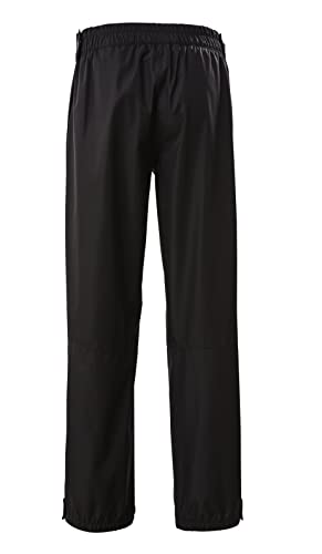 killtec Damen Regenhose mit durchgehendem Reissverschluss, packbar - KOS 18 WMN PNTS, schwarz, 40, 38279-000