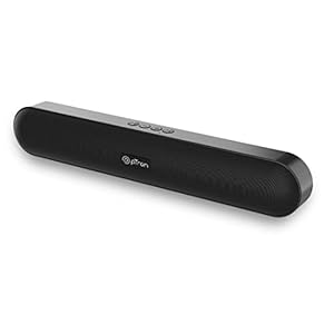 PTron Fusion Evo v2 10W Bluetooth Speaker 5.0 Mini Soundbar, 10Hrs Playback, Stereo Soundbar for Phone/TV/Laptop/Tablets…