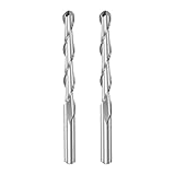 sourcing map 2Stk. Kugelnase CNC-Endfräser 2 Flötenfräser Schnellarbeitsstahl Upcut Fräser 4mm Dmr. 32mm Schnittlänge 4mm Schaft