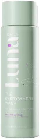 Luna Daily Fragrance-Free Feminine Wash, Unscented | pH-Balanced Body Wash for Sensitive Skin | Hydrating & Moisturizing Cleanser for Dry Skin | Gentle & Pregnancy-Safe, 250ml