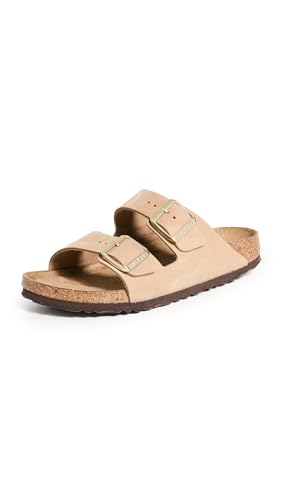 Birkenstock Women's Gizeh Big Buckle Sandals, Sandcastle, Tan, 8 Medium US