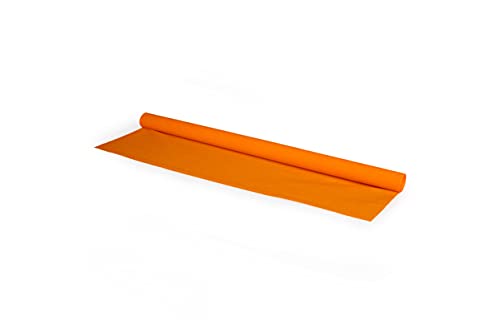 Sadipal 1545004 Papel crepé 0,50 x 2,50 m 40 g/m² naranja, ampliamente utilizado en floristería para arreglos florales, decoraciones de fiesta infantil, recuerdos de boda y todas las líneas escolares