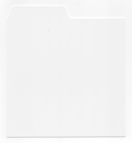 Pack of 26 x 12" inch White Plastic Vinyl LP Album A - Z Tabbed Record Dividers