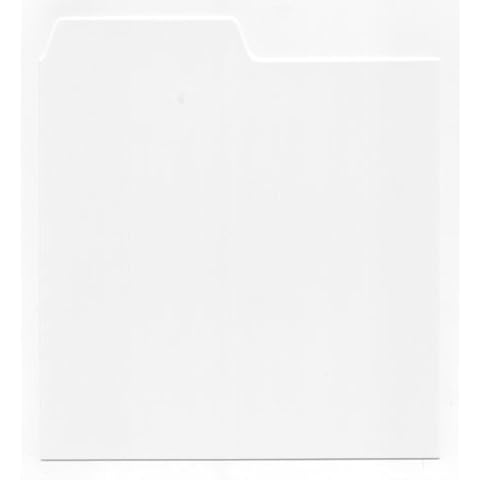 Pack of 26 x 12" inch White Plastic Vinyl LP Album A - Z Tabbed Record Dividers Cover
