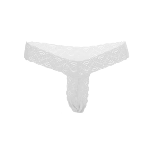 Image of MYZA Womens Microfibre Floral Lace Low Rise G String Thong Panty for Women /Girls