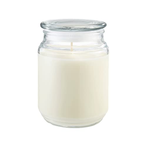 Candle-Lite Scented Candles, Saltwater Lotus Fragrance, One 18 Oz. Single-Wick Aromatherapy Candle With 110 Hours Of Burn Time, White Color #TOP1