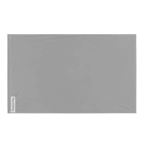 Drapeau gris en polyester haute qualité Pixelforma avec oeillets de fixation durables