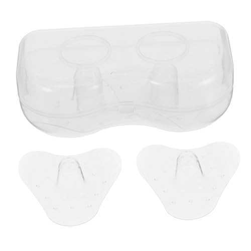 ERINGOGO Flat Breast Protection Shields Soft Triangular Silicone Breast Cover for Breastfeeding