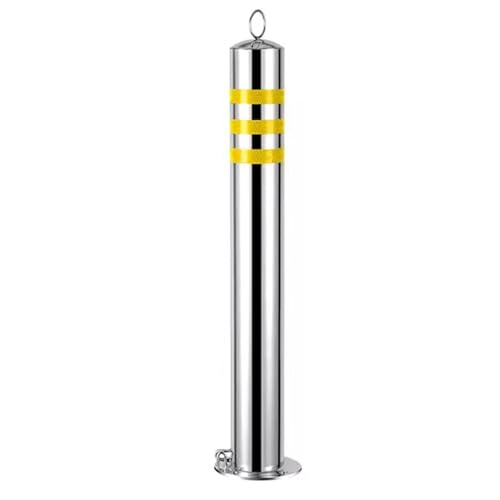Safety Bollard Bollard de segurança, com 4 parafusos de ancoragem livremente e fita reflexiva, móvel