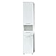 trendteam smart living - Monte - Hochschrank - Weiß/Weiß Hochglanz - (BxHxT) 37 x 189 x 34 cm - chromfarbene Griffe - Kratzfest