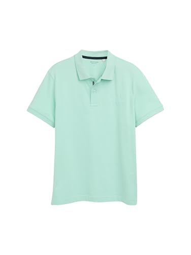 Tom Tailor Herren 1046884 Poloshirt, 37105-Bright Mint Green, L – Ansicht 3