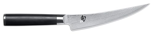 KAI Shun Classic Couteau à Désosser Gokujo 16,5 cm Longueur de Lame - Couteau Damas 32 Couches Noyau VG Max - 61 (±1) HRC - Manche en Pakkawood - Fabriqué au Japon - Couteau de Viande Japonais Forgé