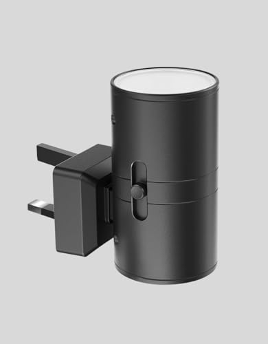 Ziza Play Plug in Wall LED Light with Dusk to Dawn Sensor. Dimmable Wall Light, Smart Adaptable. Night Light and Security Light, Security Light Daylight Sensitive. Dimmer Switch UK Plug in.