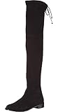 Stuart Weitzman Lowland Over The Knee Boot Black Suede Stretch 8 M