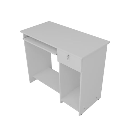 Image of Star Engineered Wood Study Table with Multi-Purpose Table Desk for Students, Computer Study Table with Drawer & Keyboard Tray - White