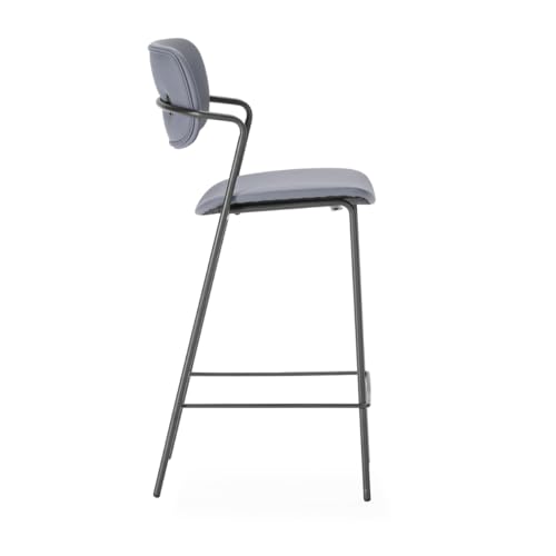 Tabouret îlot central 66 cm stable lot de 2 noir MAIKA - 7