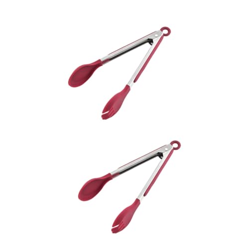 Amosfun 2 Pièces Pinces À Gril En Acier Inoxydable Autocollants Muraux De Porte De Noël Mini Pincettes Mini Nourriture Mini Pinces À Glace Barbecue Tasse À Café D'Halloween Kabob Grill