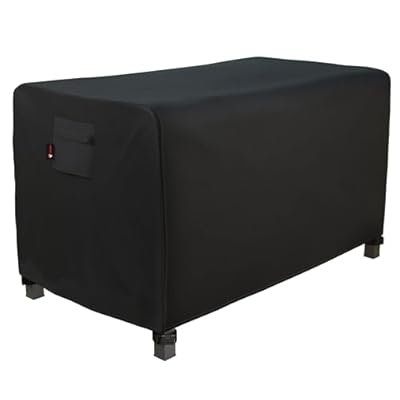 iBirdie Rectangular Gas Fire Pit Table Cover 44 x 28 inch Outdoor Waterproof and Weatherproof Heavy Duty 600D Patio Fireplaces Cover
