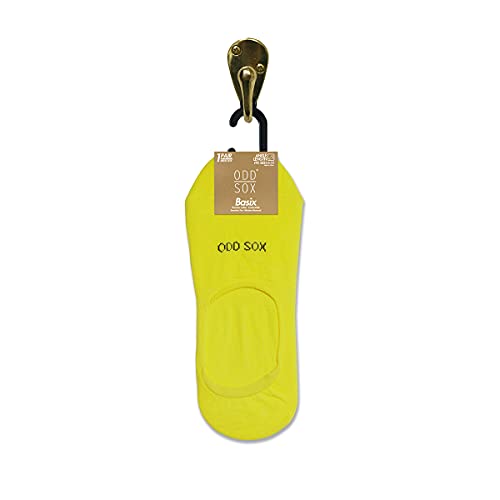 Image of Odd Sox - Basix Large No Show Socks - Soft Cotton Blend Low Profile Athletic Fit - Pastel & Bright Colors