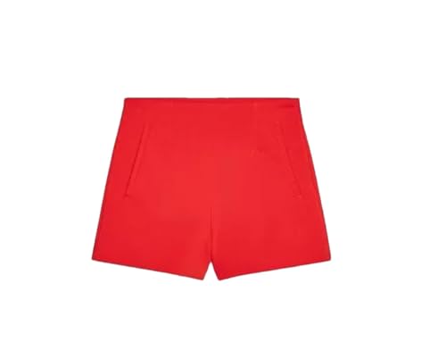 Short d'été taille haute fluide couleur unie coupe ample et légère